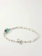 Peyote Bird - Silver Fox Sterling Silver Turquoise Bracelet - Silver
