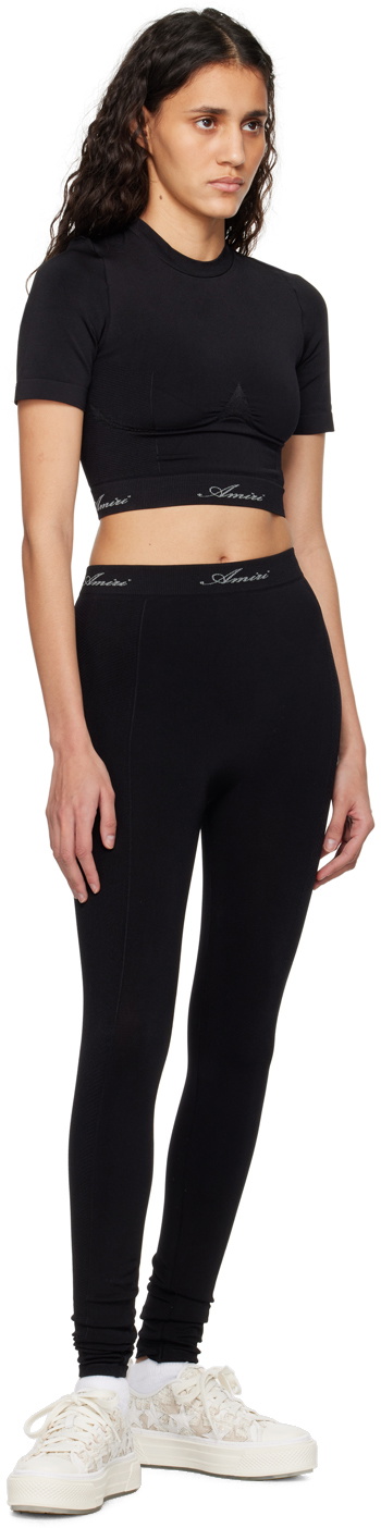 AMIRI Black Jacquard Leggings