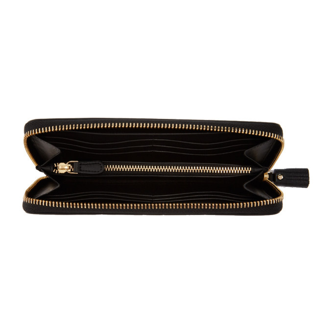 Anya Hindmarch Black Large Eyes Zip Around Wallet Anya Hindmarch display picture 3