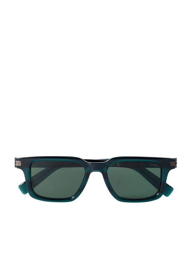 Photo: Zegna - D-Frame Acetate Sunglasses