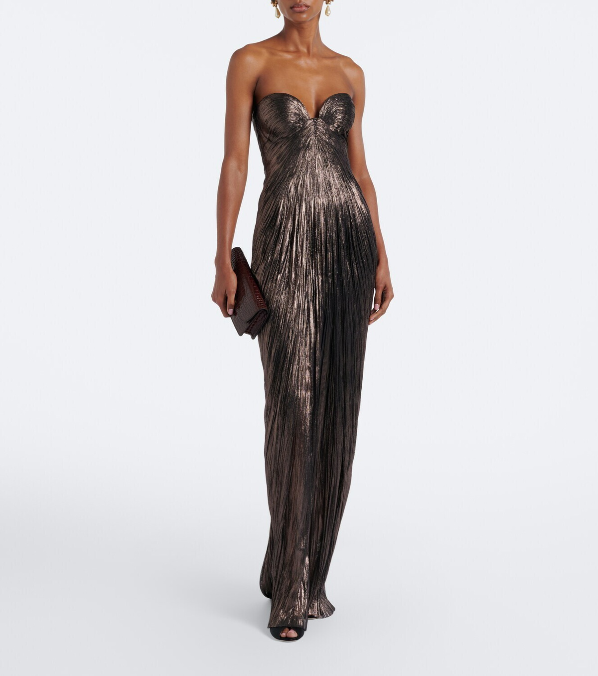Maria Lucia Hohan Nadira silk bustier gown