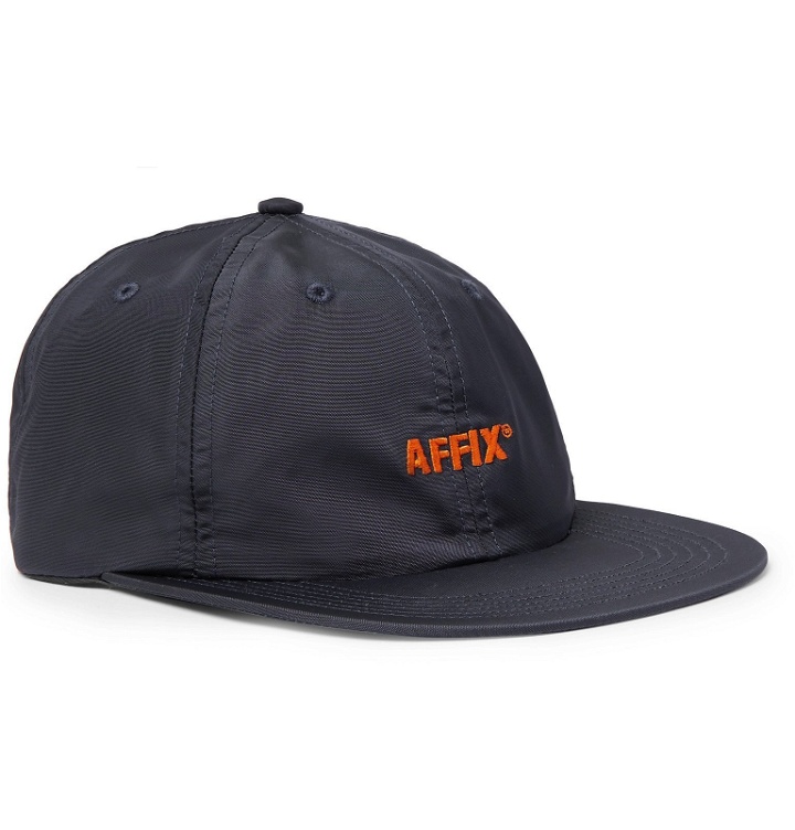 Photo: AFFIX - Logo-Embroidered Shell Baseball Cap - Blue