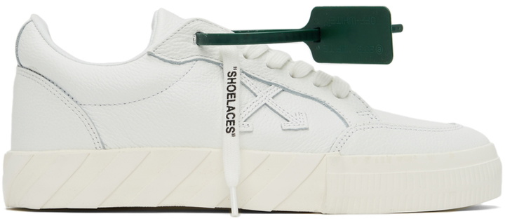 Photo: Off-White White Low Vulcanized Sneakers