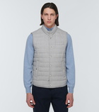 Brunello Cucinelli - Linen and wool down vest