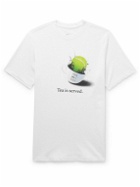 Nike Tennis - Printed Cotton-Blend Dri-FIT T-Shirt - White