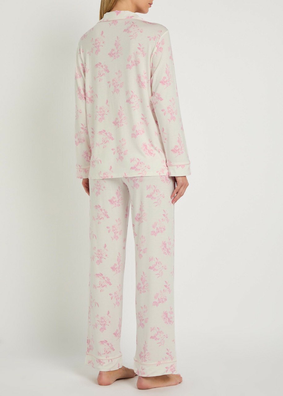 Eberjey Gisele Floral-print Jersey Pyjama set Pink