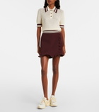Tory Burch Cotton pointelle polo shirt