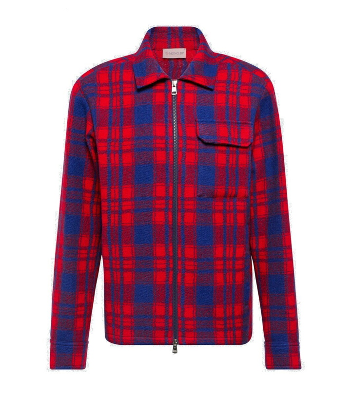 Photo: Moncler Checked wool shirt