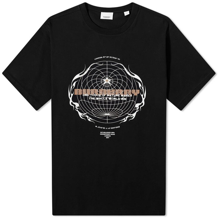 Photo: Burberry Men's Totnes Globe Logo T-Shirt in Black