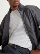 Thom Browne - Striped Cotton Jersey T-Shirt - Gray
