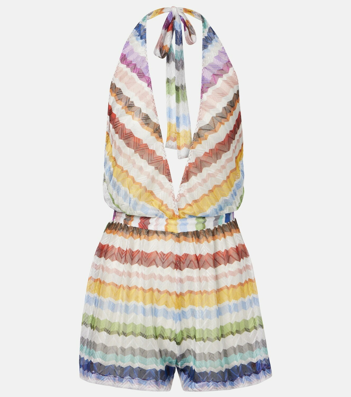 Missoni Zigzag halterneck romper