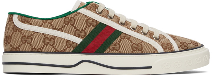 Photo: Gucci Beige GG 'Gucci Tennis 1977' Sneakers