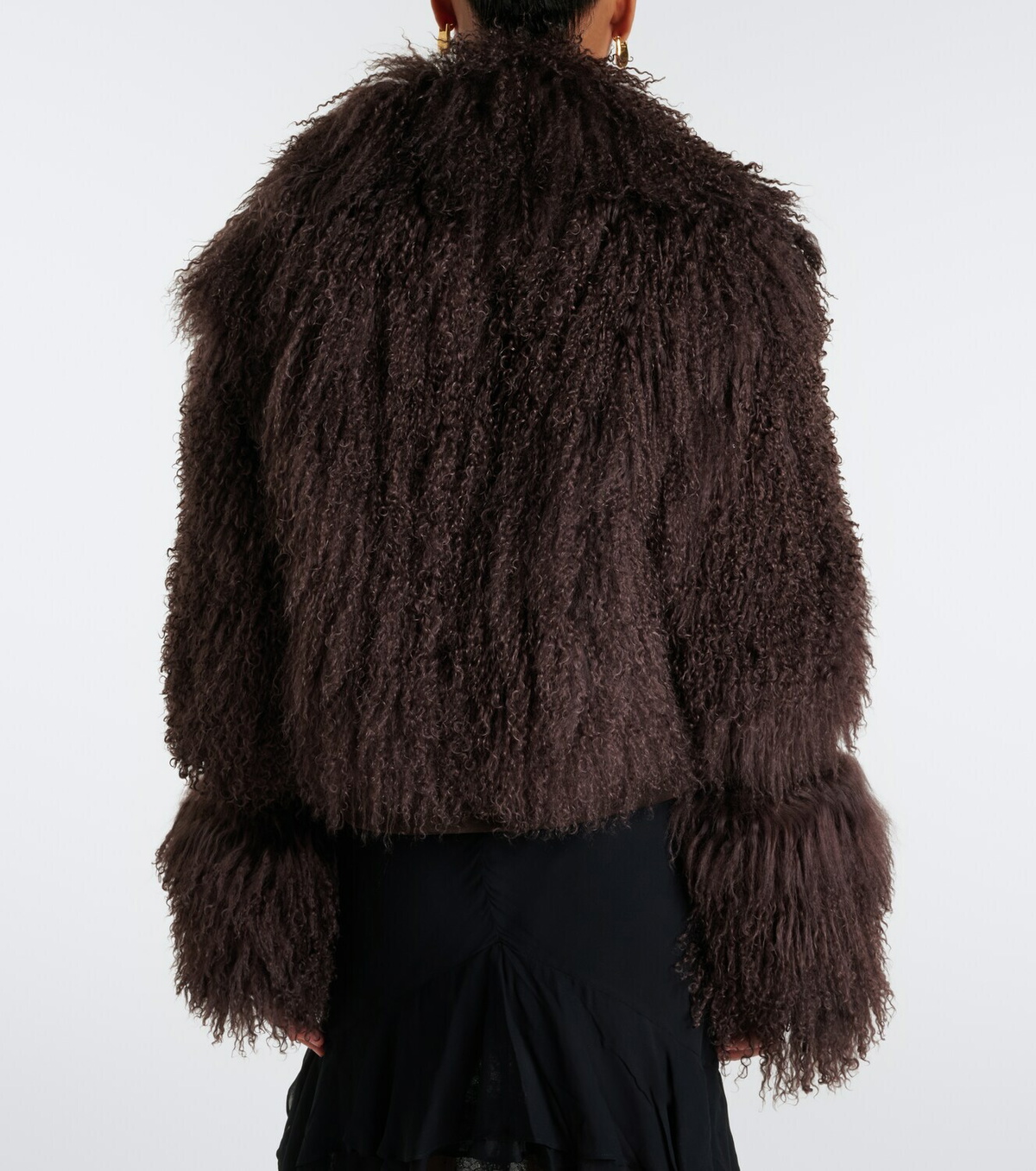 De La Vali Vespera suede-trimmed shearling jacket