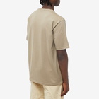 Auralee Men's Luster Plaiting T-Shirt in Khaki/Grey