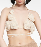 Magda Butrym - Floral crochet bra top