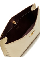 Metier Ease Leather Clutch - Cream - One Size