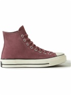 Converse - Chuck 70 Suede High-Top Sneakers - Red