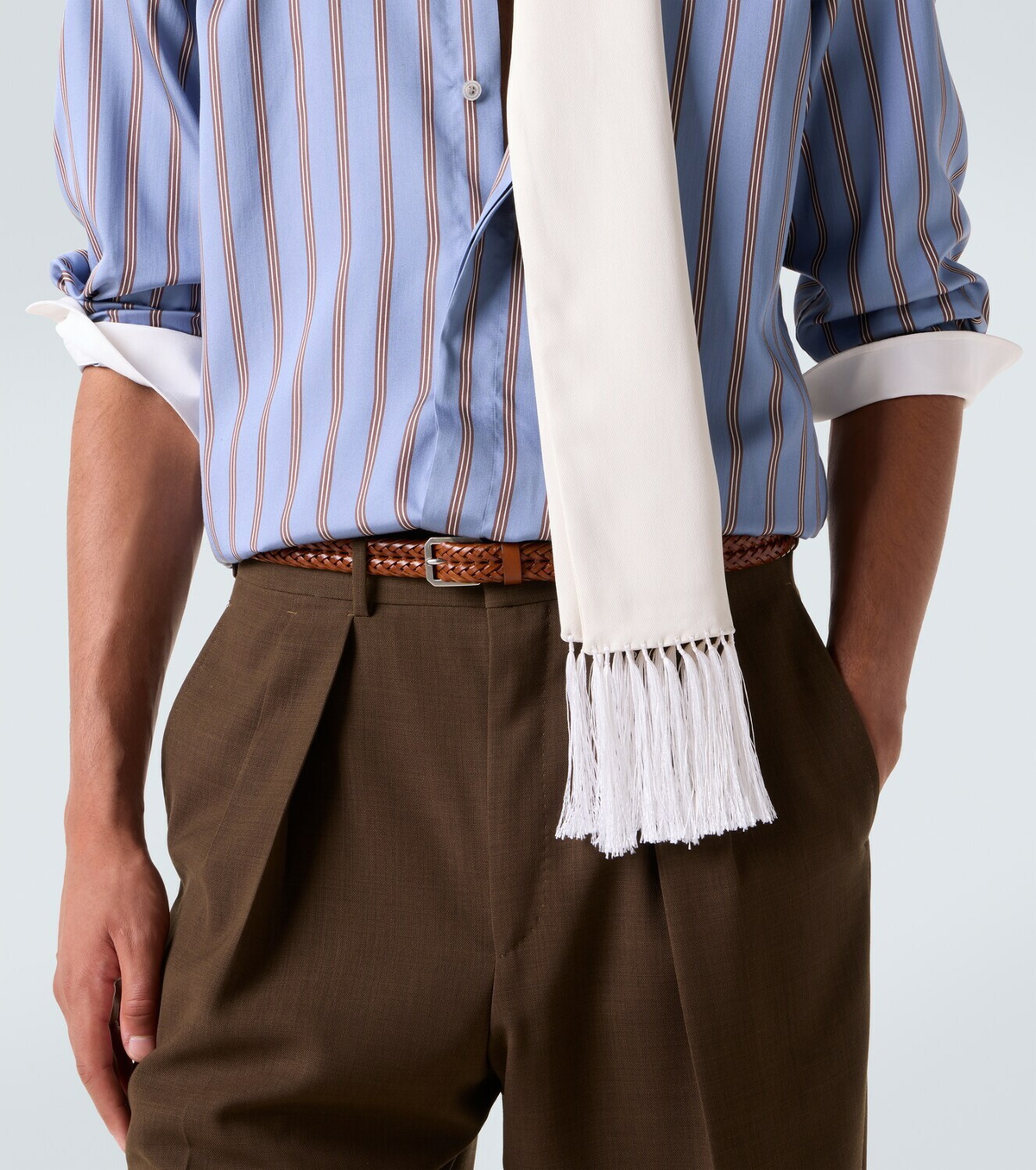 Tom Ford Braided leather belt