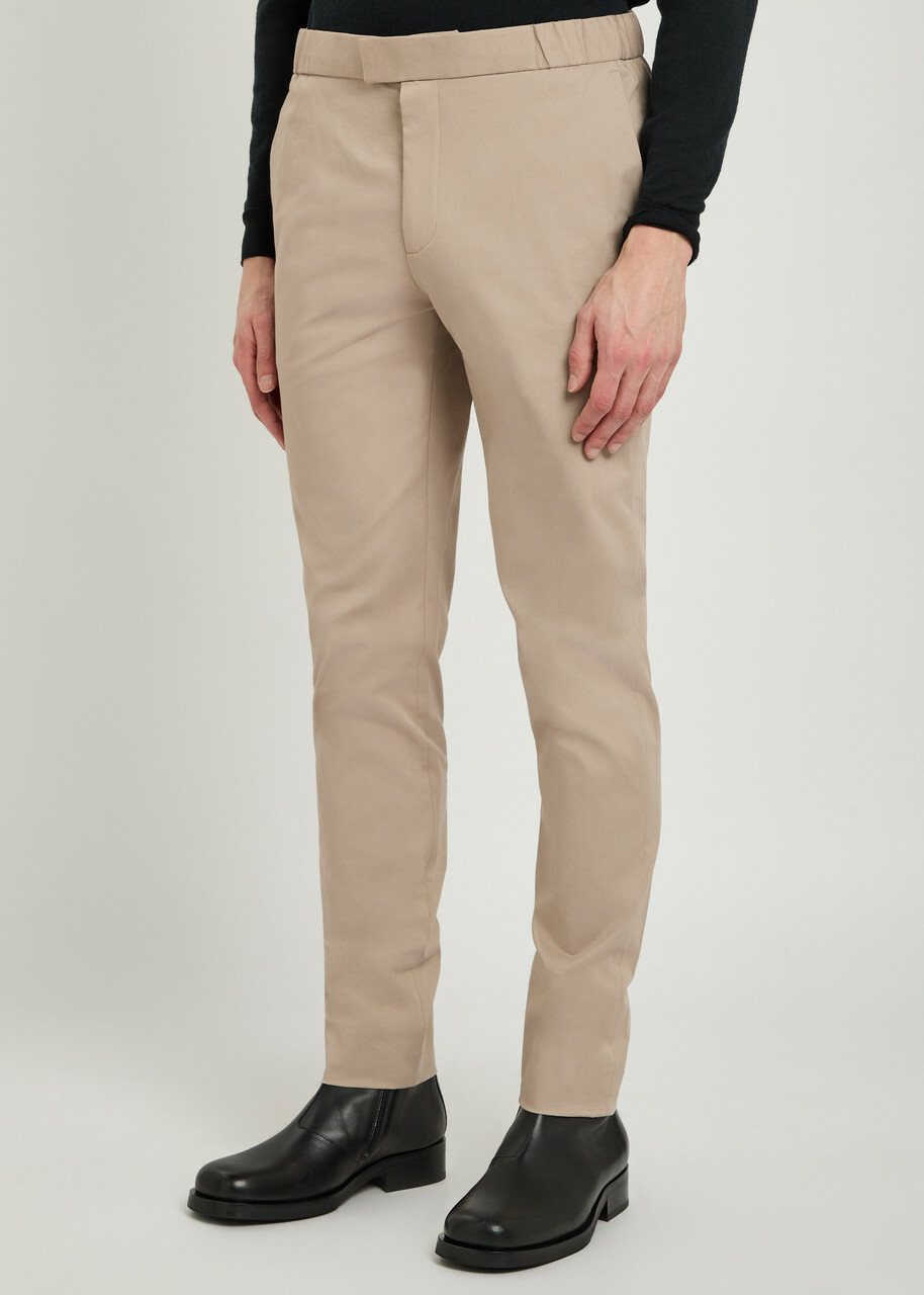Lestrange 24 Hour Slim-leg Cotton-blend Trousers Beige