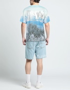Vtmnts Mens T-shirt Sky in Blue