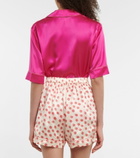 Eres - Capitaine printed silk satin shorts