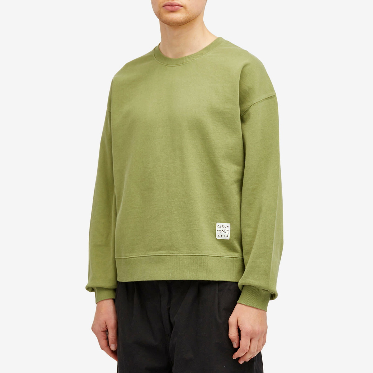 thisisneverthat Men's TNT Faded Crew Sweat in Moss