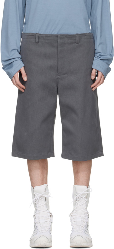Photo: Rier Gray Antique Gabardine Shorts