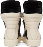 Rick Owens Black & Off-White Geobasket Sneakers