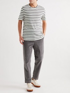 Officine Generale - Striped Cotton T-Shirt - Neutrals