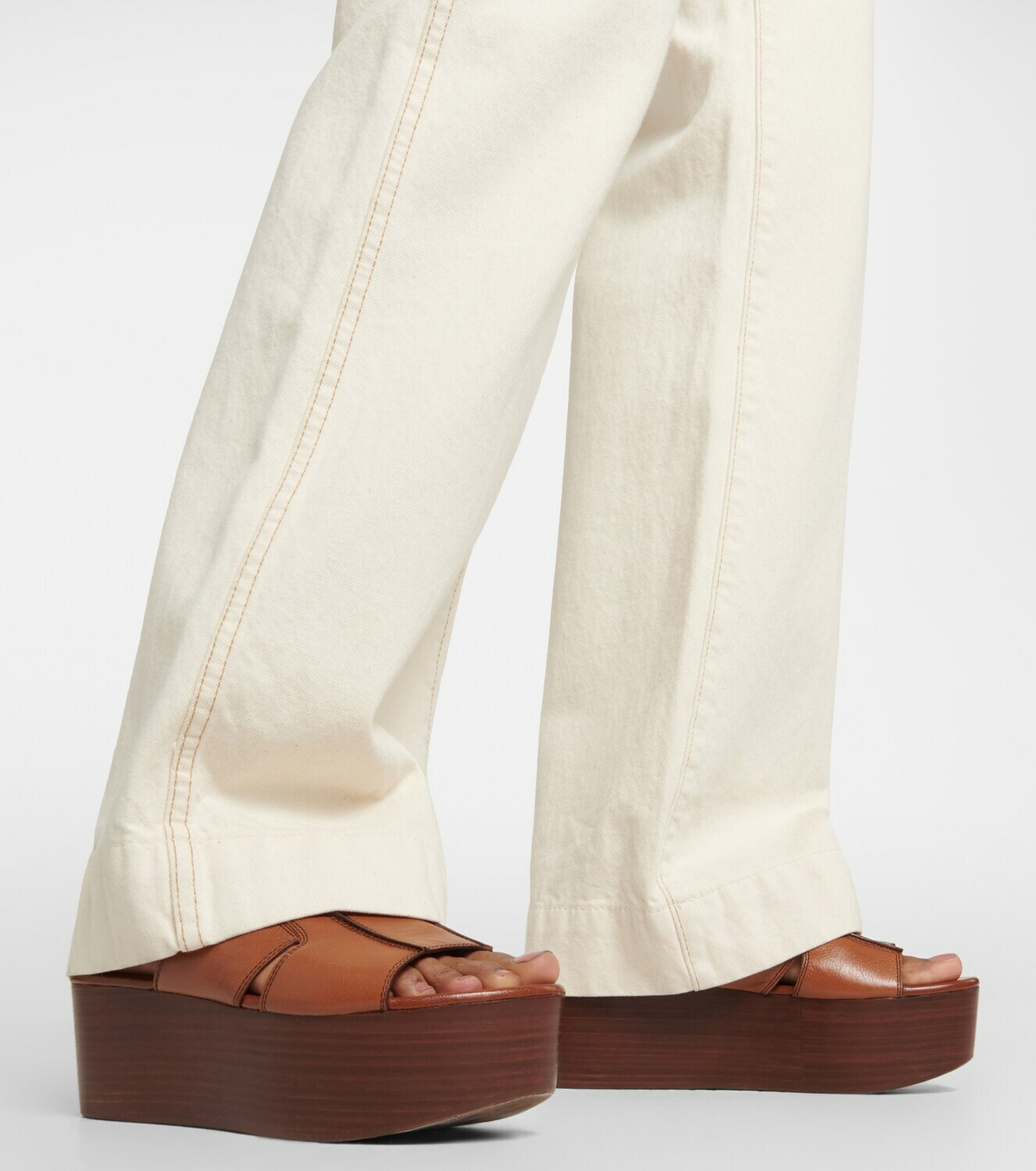 See By Chloe - Hazel leather platform slides