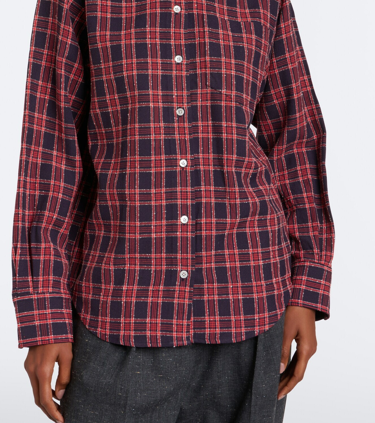 Róhe Checked shirt