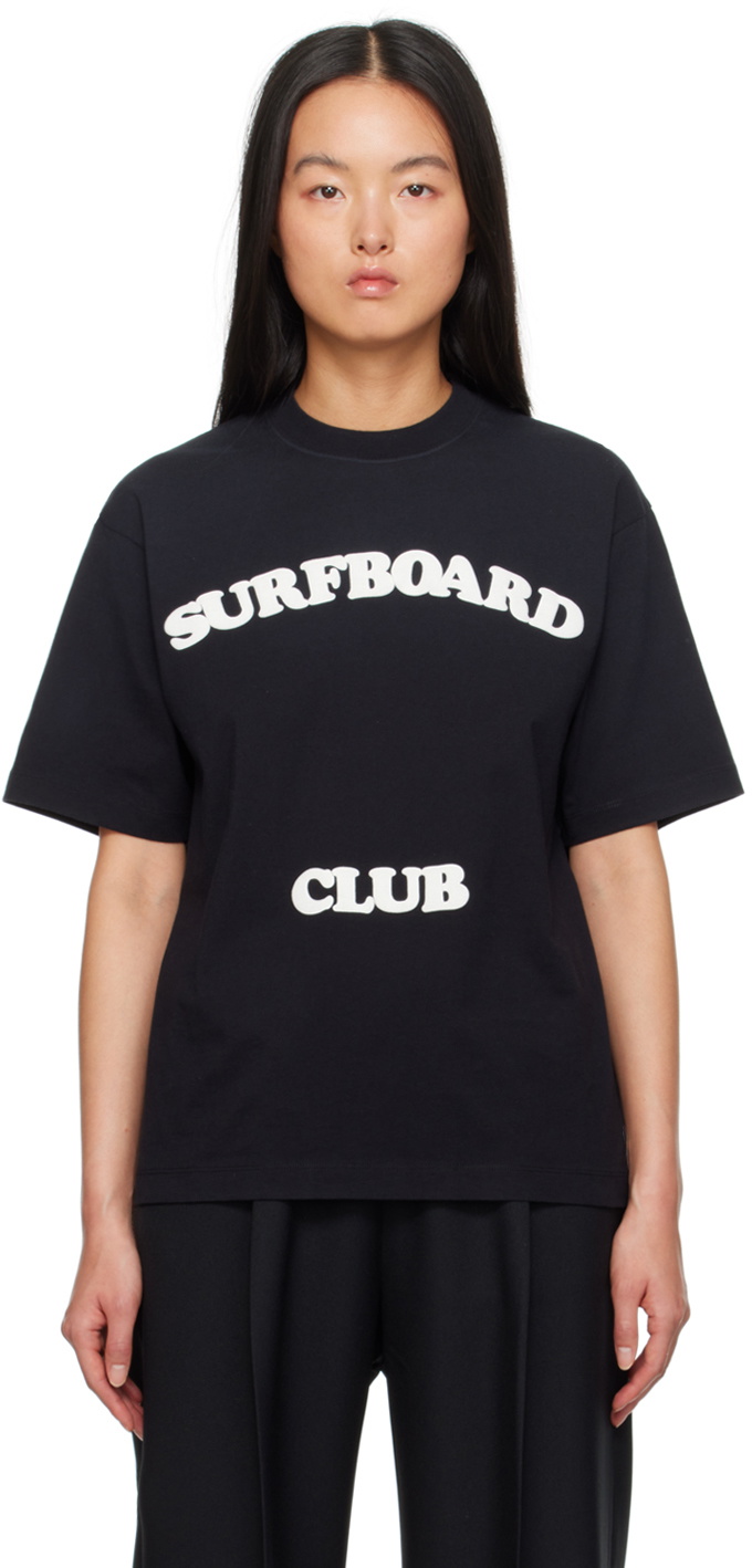 Stockholm (Surfboard) Club Black Printed T-Shirt Stockholm Surfboard Club