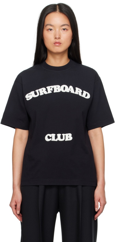 Photo: Stockholm (Surfboard) Club Black Printed T-Shirt