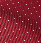 Lanvin - 7cm Pin-Dot Silk-Faille Tie - Claret