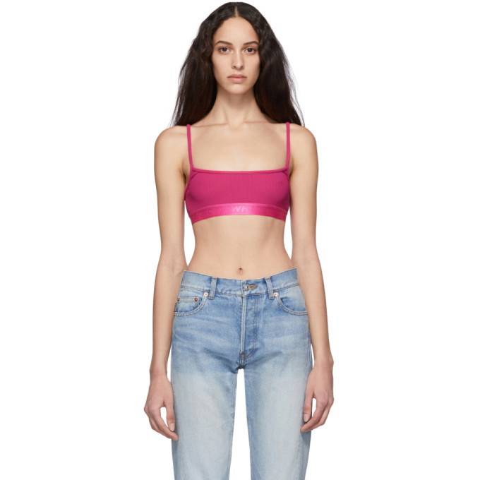 Photo: Off-White Pink Rib Training Bra