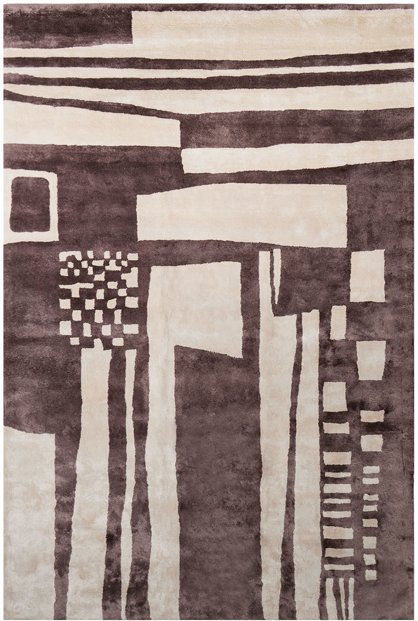 Cold Picnic Brown Battenberg Rug