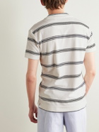 Orlebar Brown - Slim-Fit Striped Cotton-Terry Polo Shirt - White