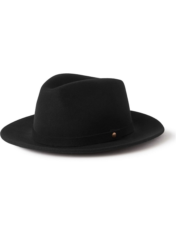 Photo: Lock & Co Hatters - Wool-Felt Fedora Hat - Black