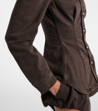 Magda Butrym Peplum denim jacket