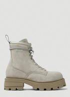 Michigan Lace Up Boots in Grey