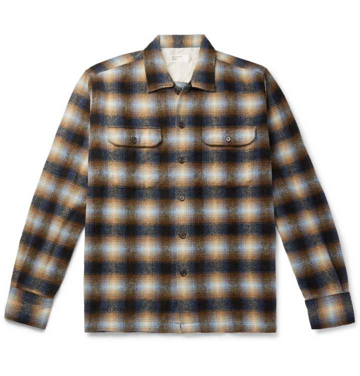 Photo: Universal Works - Texas Checked Wool-Blend Shirt - Multi