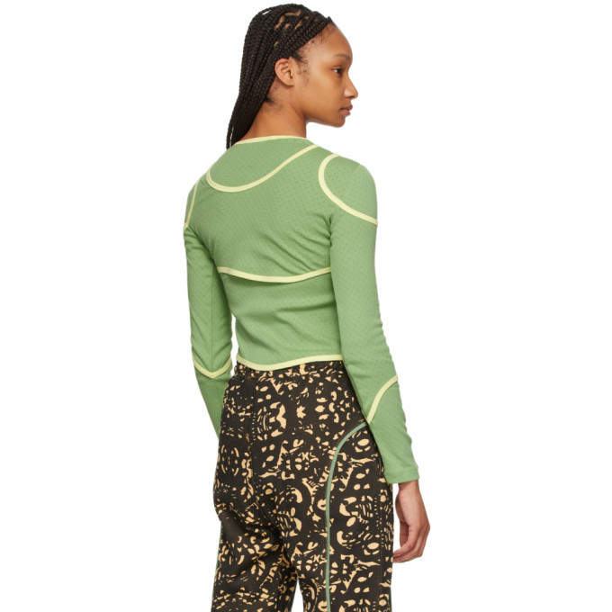 Eckhaus Latta Green Surface Long Sleeve T-Shirt Eckhaus Latta