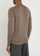 John Smedley Lundy Fine-knit Merino Wool Jumper Brown