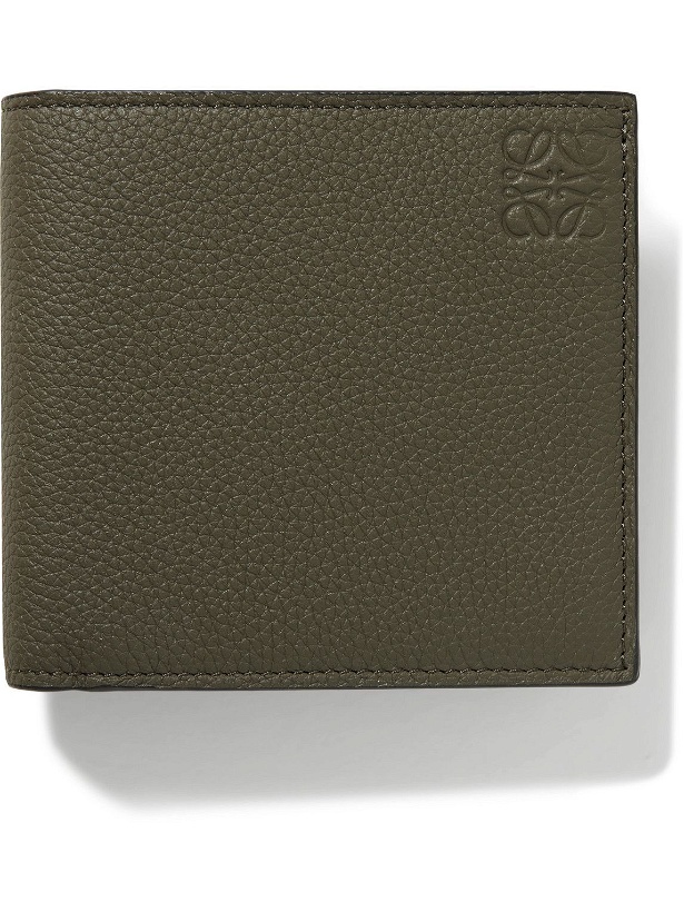 Photo: Loewe - Logo-Debossed Full-Grain Leather Billfold Wallet