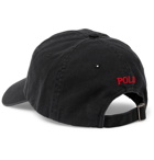 Polo Ralph Lauren - Logo-Embroidered Cotton-Twill Baseball Cap - Black