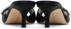 Manolo Blahnik Black Lumada Mules