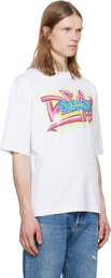 Dsquared2 White Rebel Tags Loose Fit T-shirt