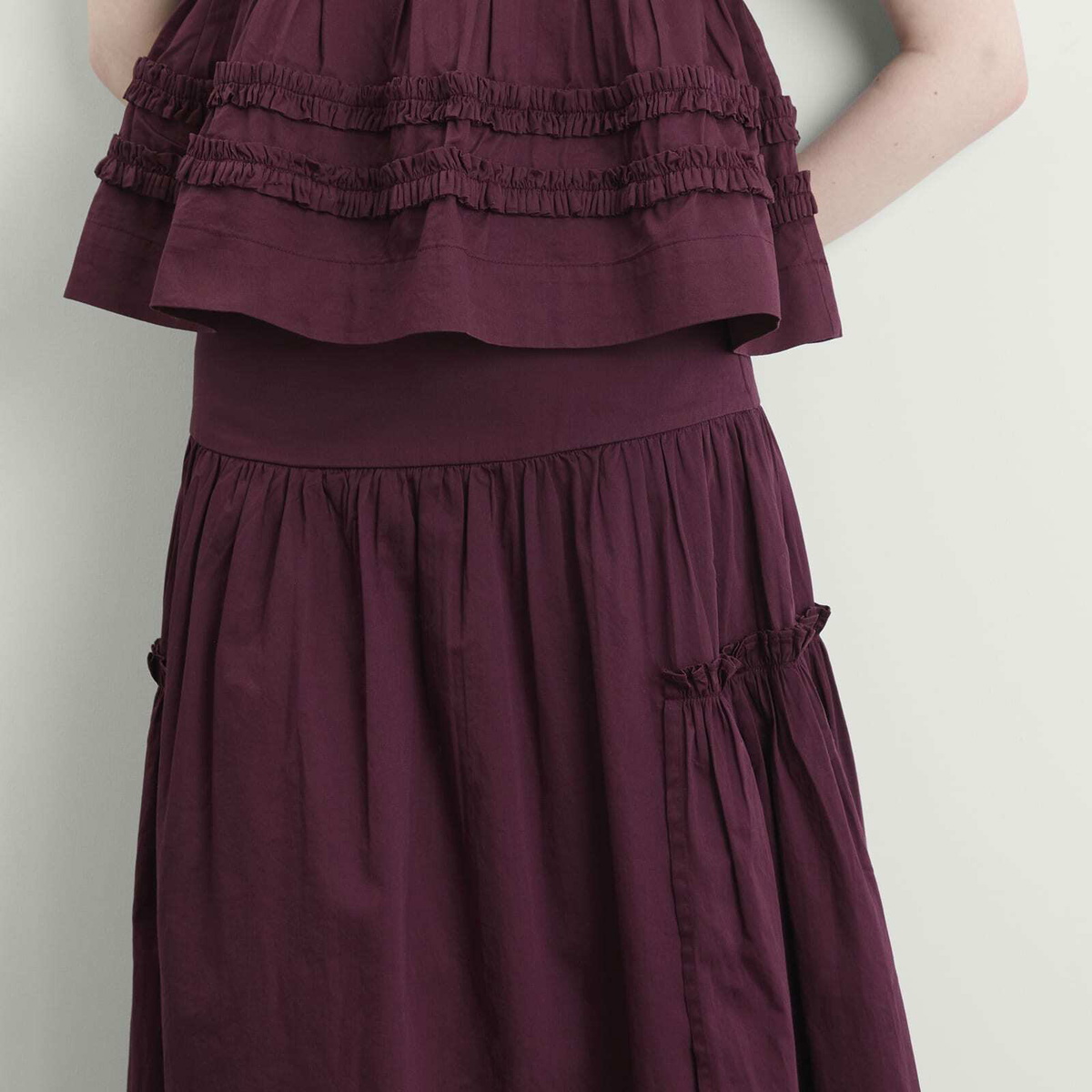 Damson Madder Women's Berta Midi Skirt in Fig