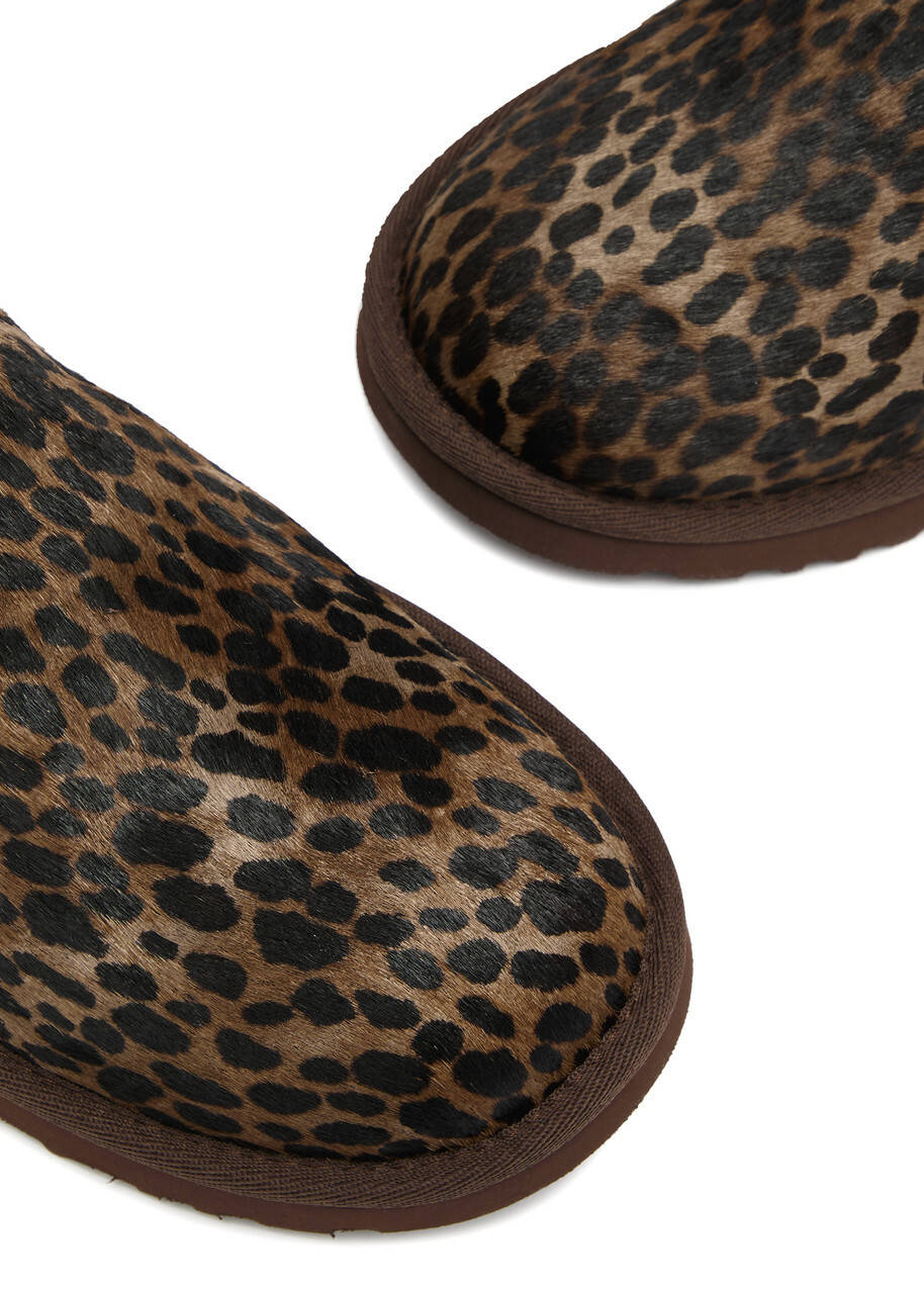 Ugg Classic Ultra Mini Calf-hair Ankle Boots Brown