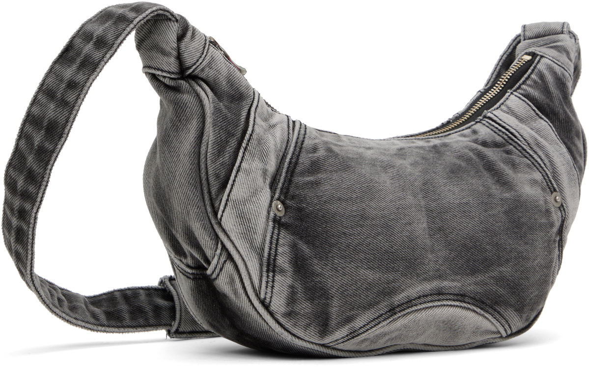 XLIM Gray Denim Messenger Bag